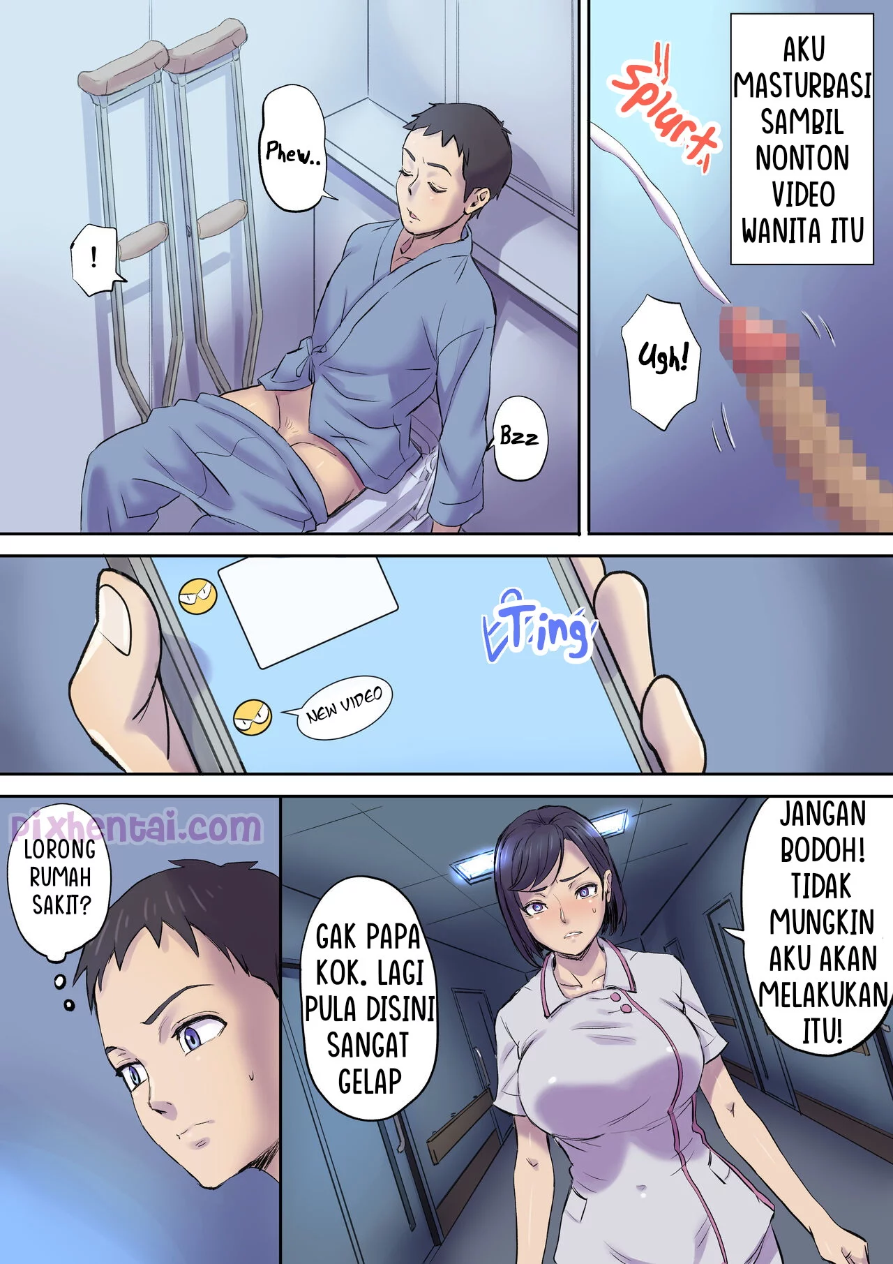 Komik hentai xxx manga sex bokep Milf Nurse Cuckolded on the Bed Next Door 26